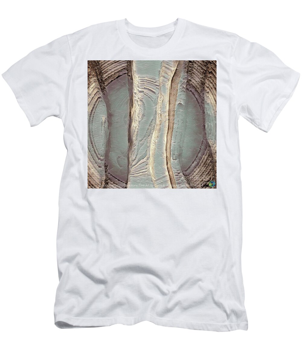 Paintings T-Shirt featuring the digital art Visualize Peace by Callie E Austin