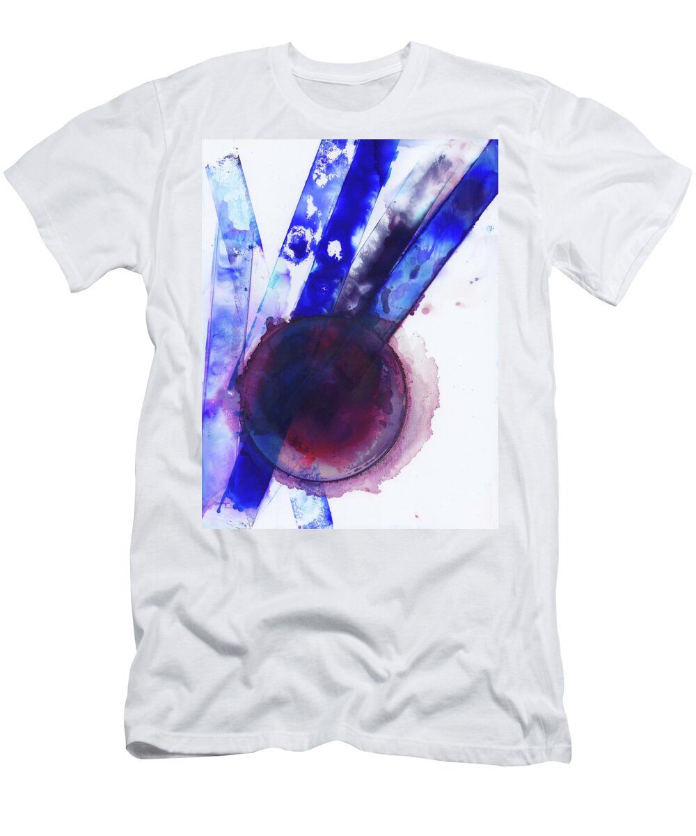 Wandering T-Shirt featuring the painting Wandering Heart by Christy Sawyer