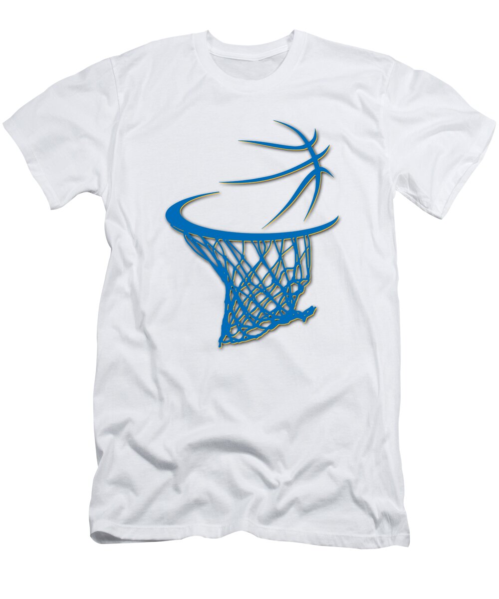 Warriors Basketball Hoop Shirt T-Shirt by Joe Hamilton - Fine Art