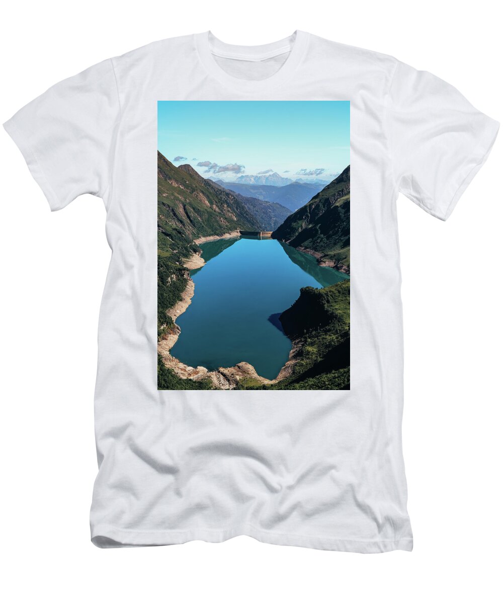 Adventure T-Shirt featuring the photograph Wasserfallboden dam by Vaclav Sonnek