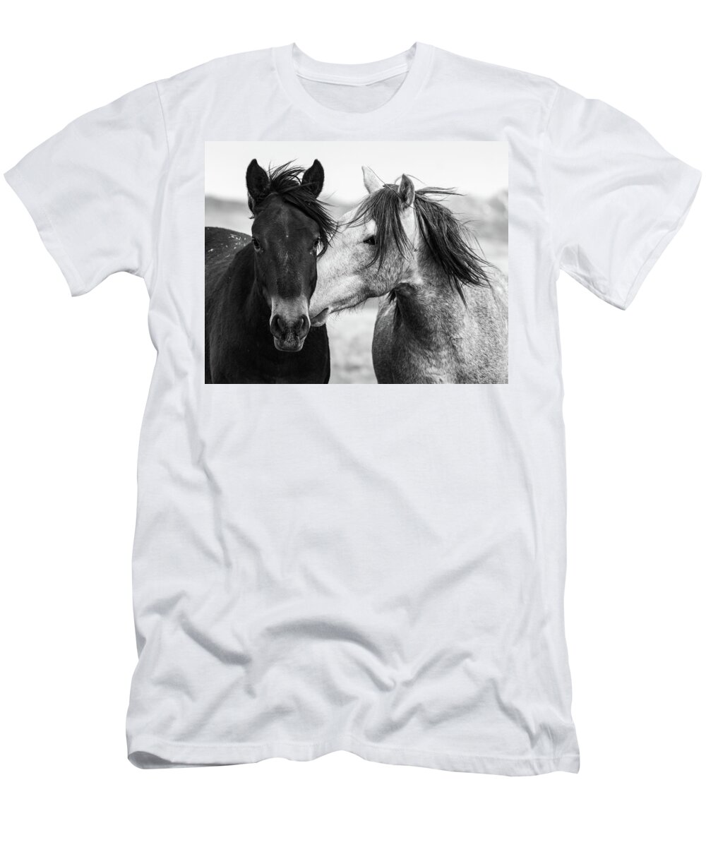 Wild Horses T-Shirt featuring the photograph We Too by Mary Hone