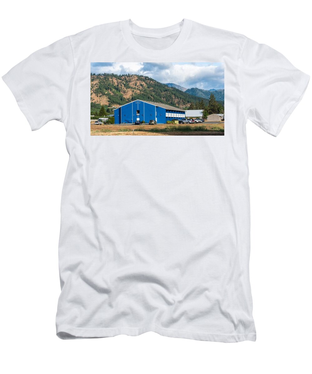 Wedge Mountain Inn And Foothills T-Shirt featuring the photograph Wedge Mountain Inn and Foothills by Tom Cochran