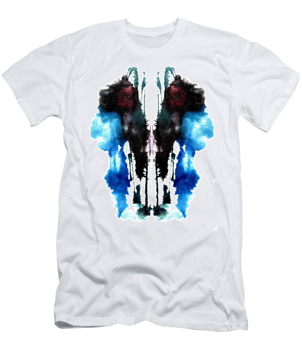 Abstract T-Shirt featuring the painting Weeping waterfall by Stephenie Zagorski
