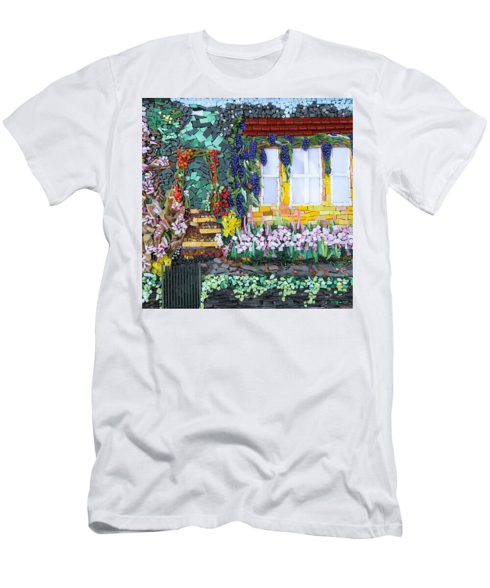Mosaic T-Shirt featuring the photograph Welcome in my garden by Adriana Zoon