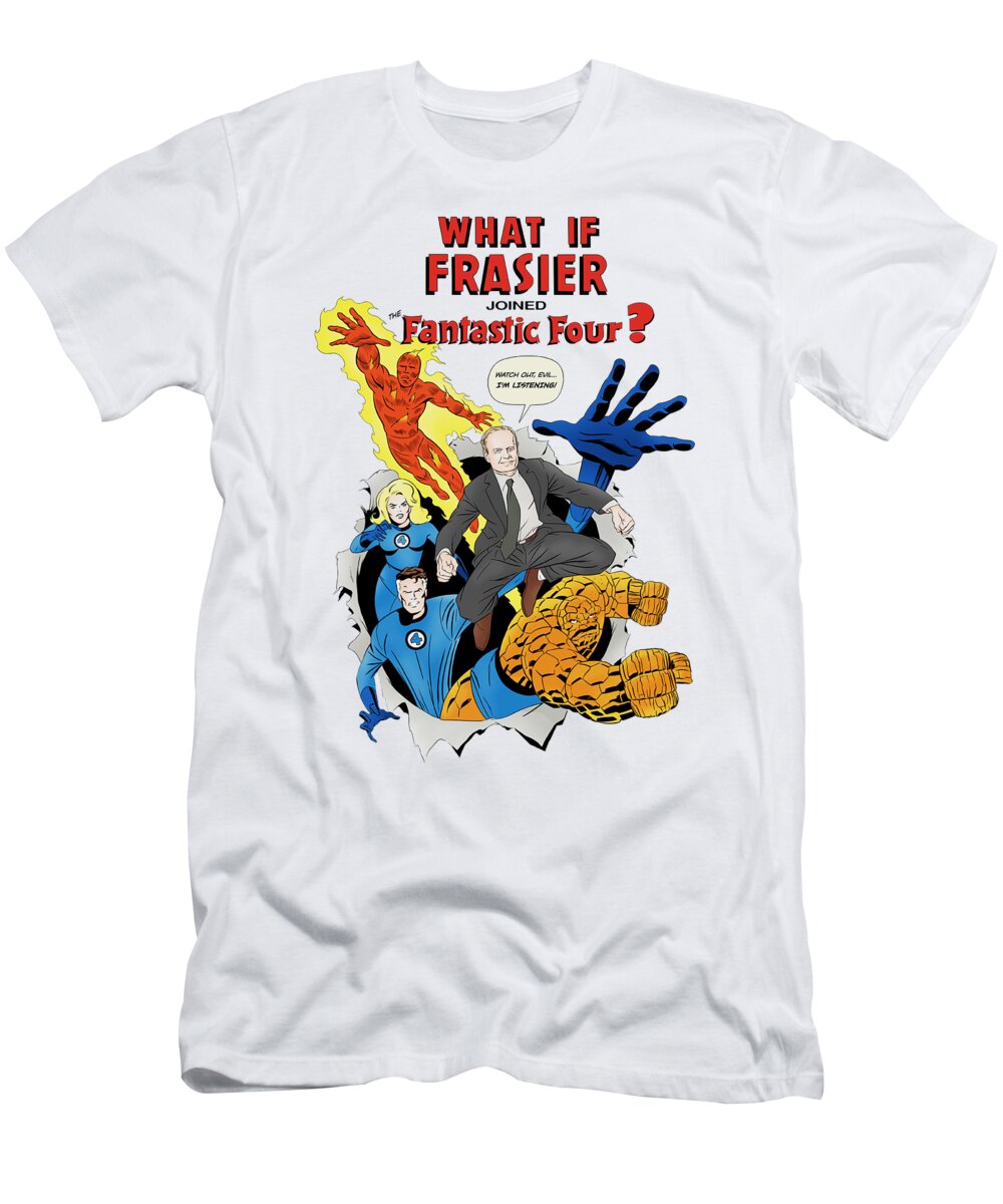 Frasier Crane T-Shirt featuring the digital art What Is Frasier by Berto Olle
