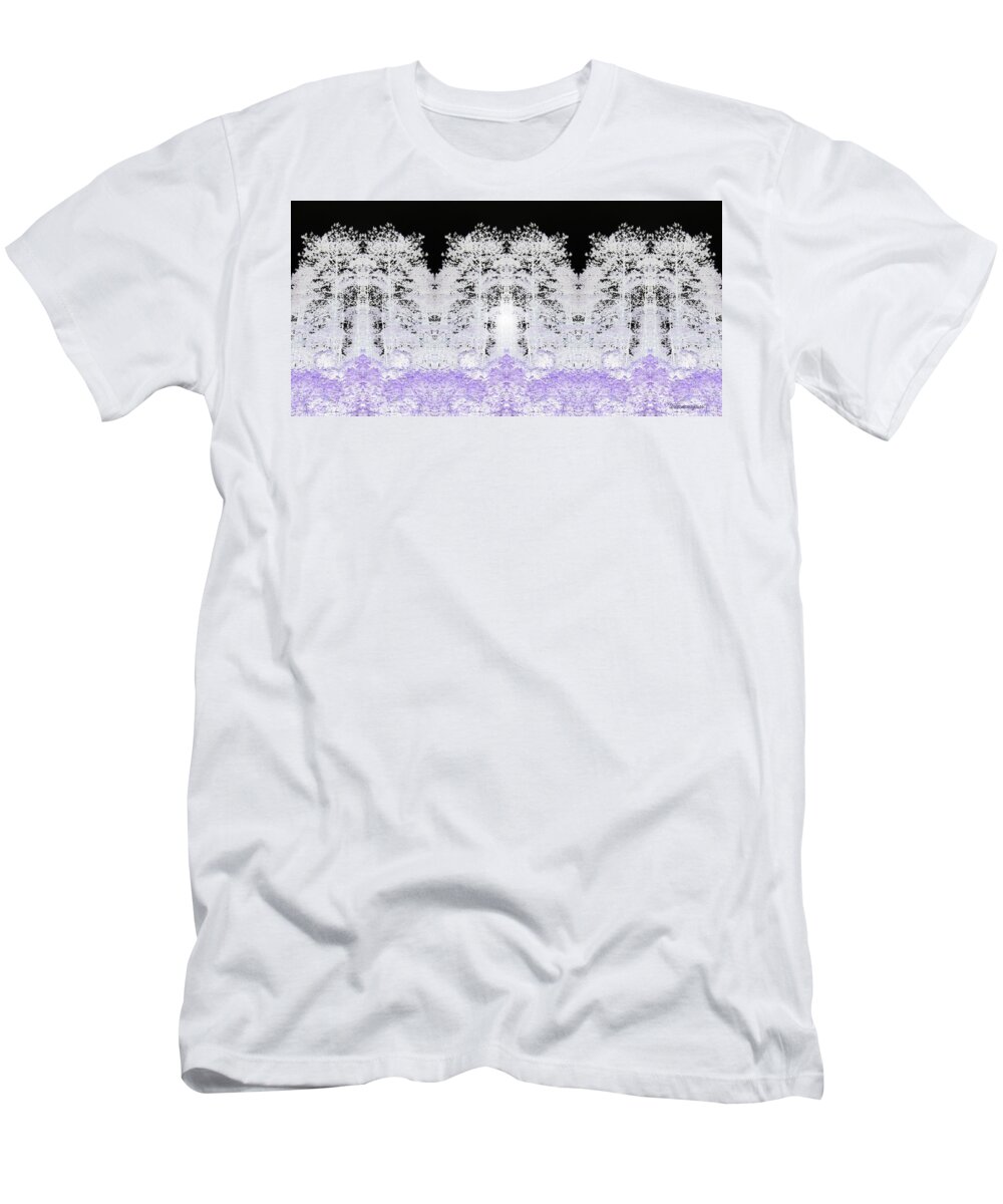 Forest T-Shirt featuring the digital art White Forest by Teresamarie Yawn
