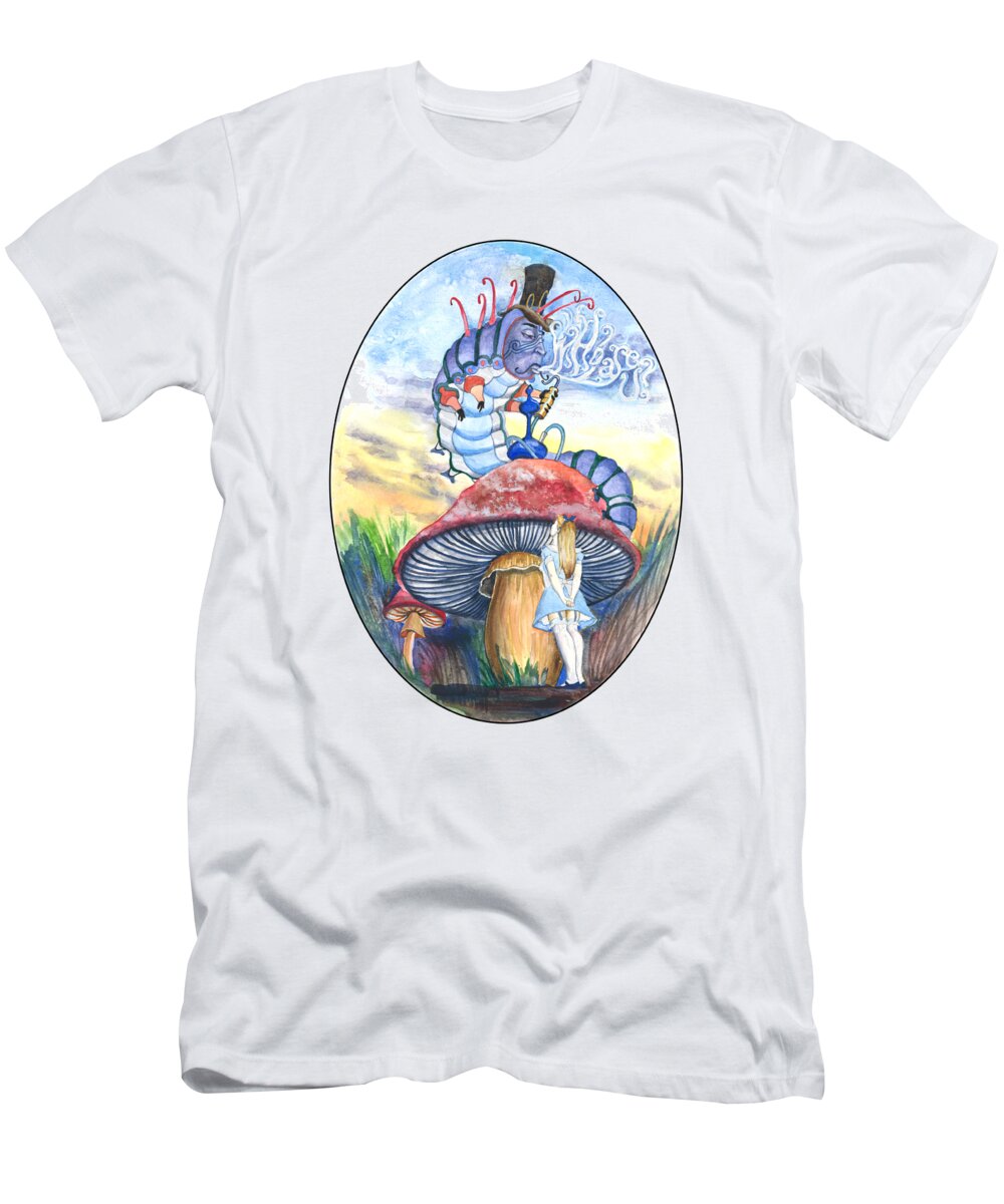 Watercolor T-Shirt featuring the painting Who Are You? by James Hendershott