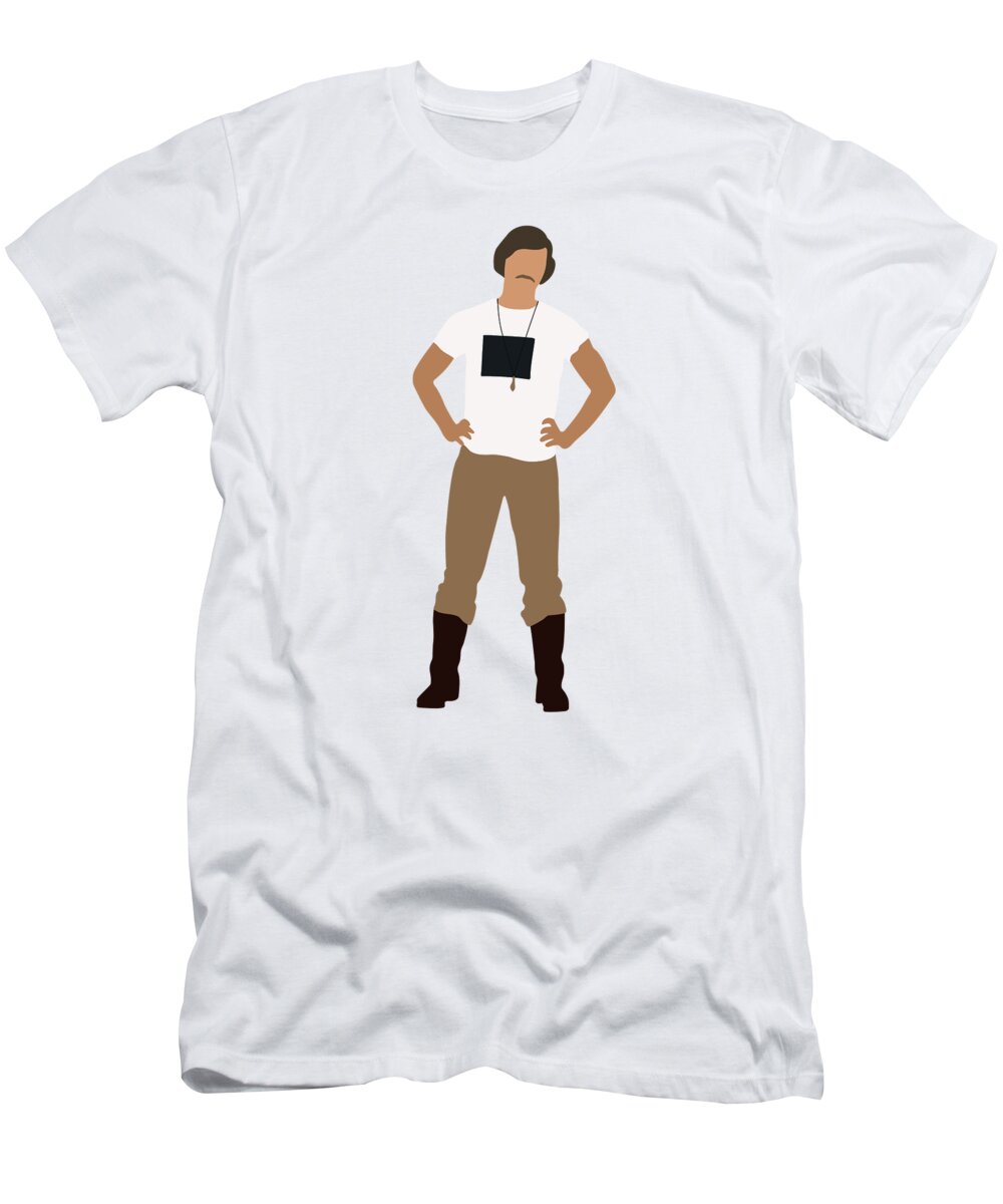Minimalist T-Shirt featuring the digital art Wooderson Dazed and Confused movie minimalist by Remake Posters