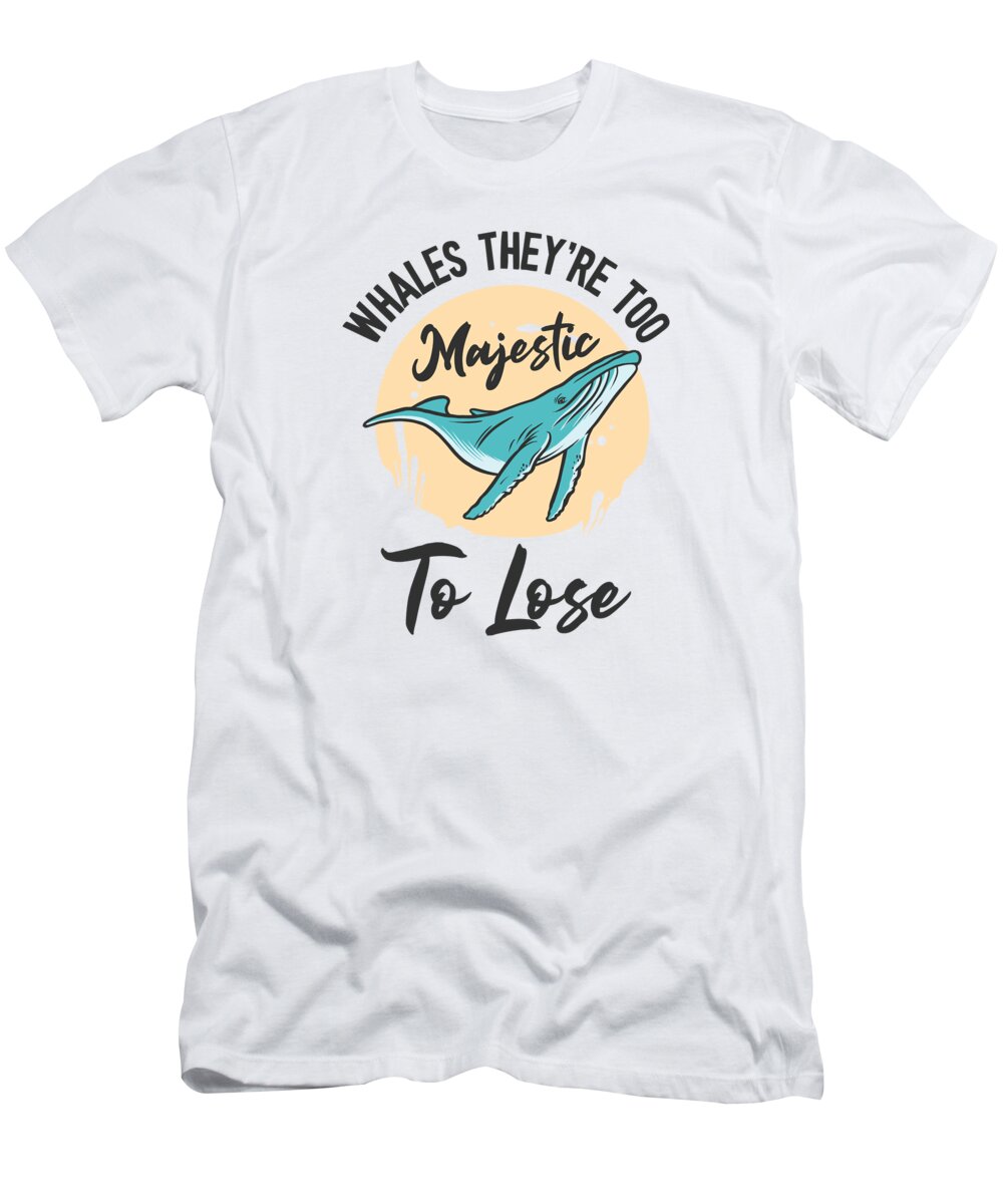 World Wildlife Day T-Shirt featuring the digital art World Wildlife Day Blue Whale Marine Wildlife by Toms Tee Store