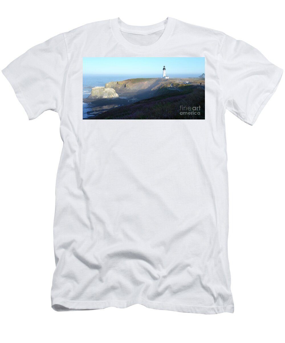 Denise Bruchman Photography T-Shirt featuring the photograph Yaquina Head Lighthouse by Denise Bruchman