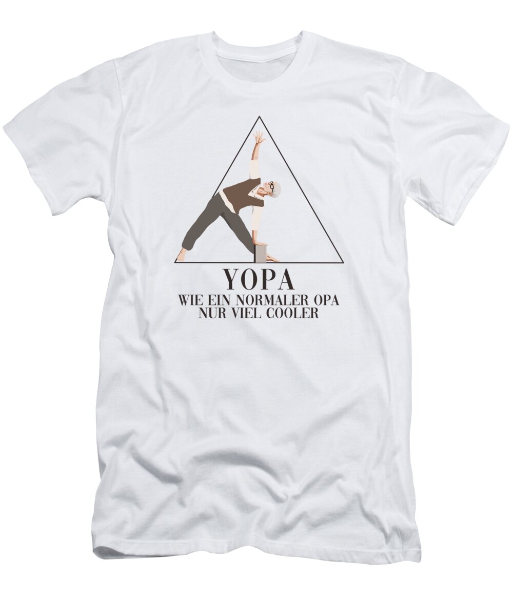 Yopa Wie Ein Normaler Opa Nur Viel Cooler Ashtanga Yogi Yoga T-Shirt by  Graphics Lab - Fine Art America