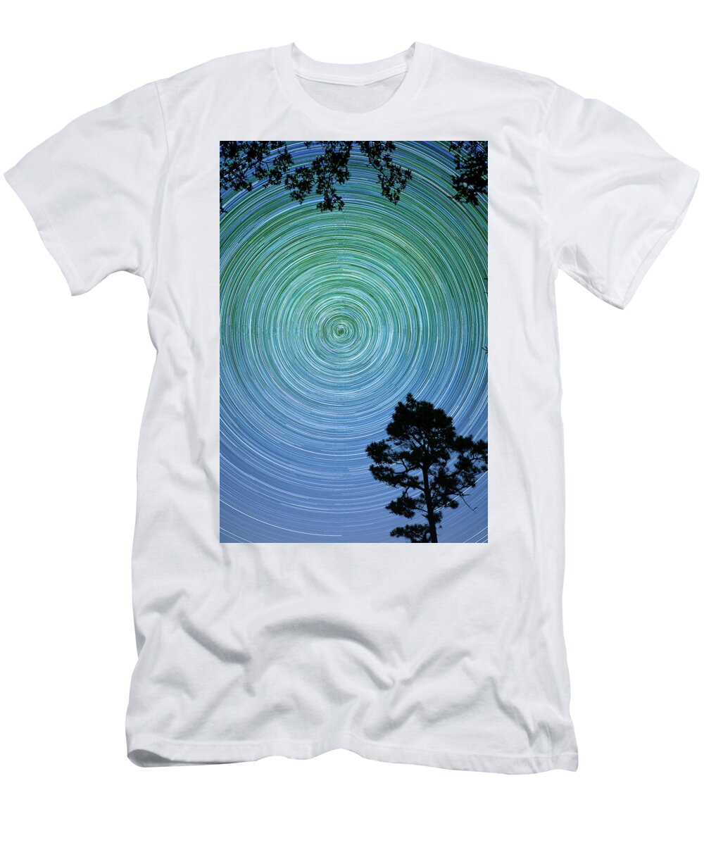 Night Photography T-Shirt featuring the photograph You Spin Me Round by KC Hulsman