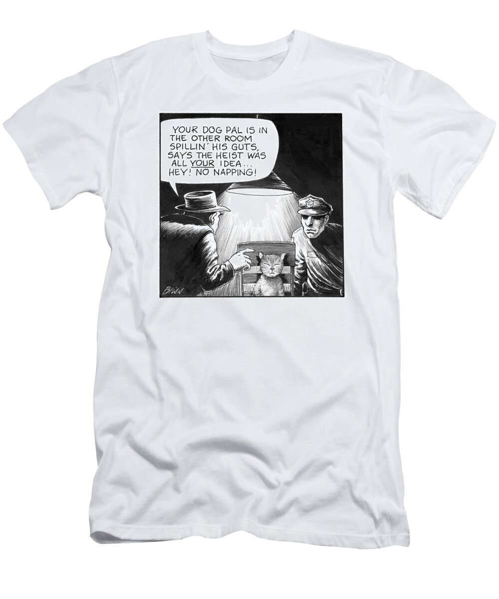 Captionless T-Shirt featuring the drawing Your Dog Pal by Harry Bliss