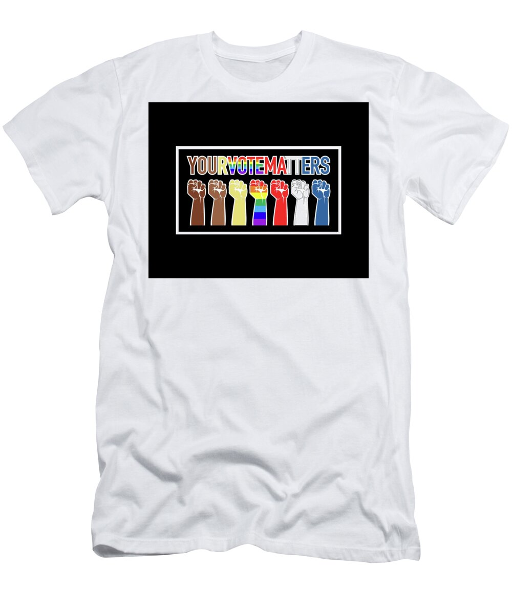 Your Vote Matters T-Shirt featuring the digital art Your Vote Matters by Artistic Mystic
