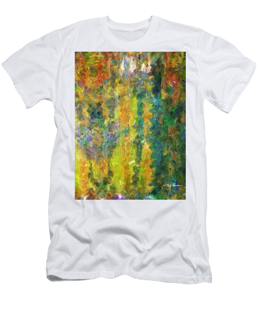 Modern Art T-Shirt featuring the painting Zentrance by Trask Ferrero