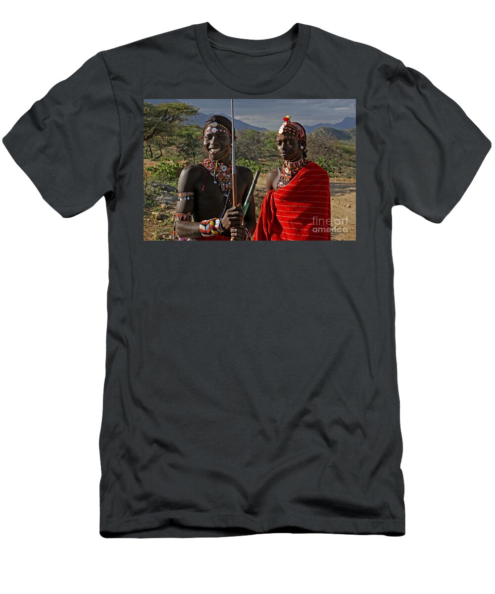 Samburu T-Shirt featuring the photograph 080105p350 by Arterra Picture Library