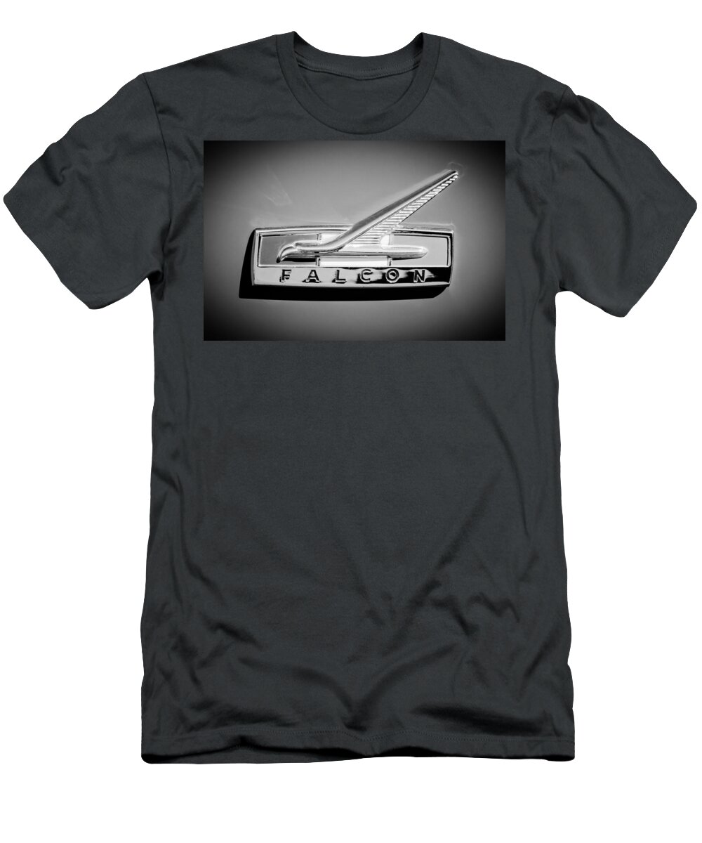 1964 Ford Falcon Emblem T-Shirt featuring the photograph 1964 Ford Falcon Emblem by Jill Reger