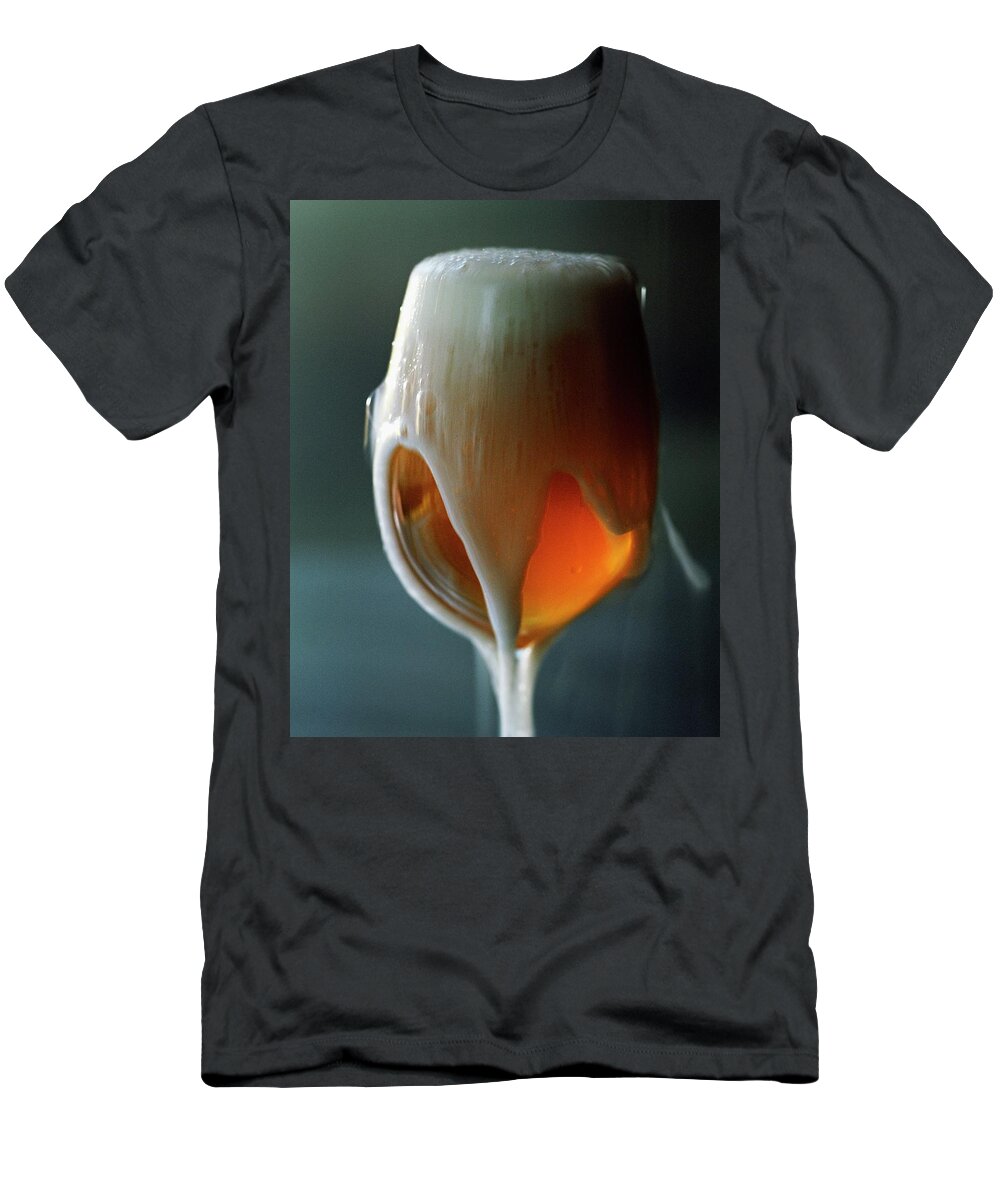 Beverage T-Shirt featuring the photograph A Glass Of Beer #1 by Romulo Yanes