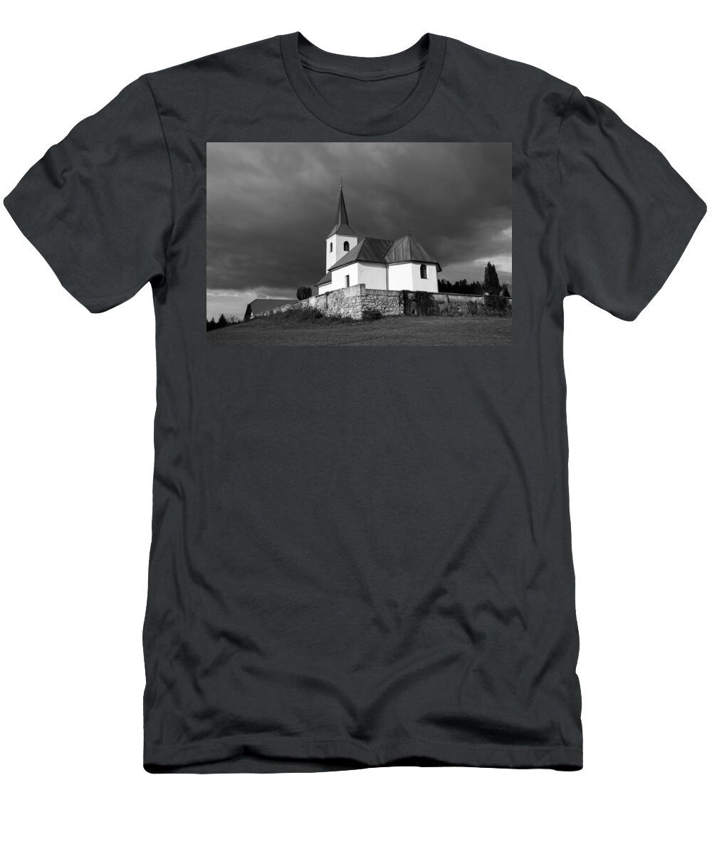 Church T-Shirt featuring the photograph After the rain #1 by Ian Middleton