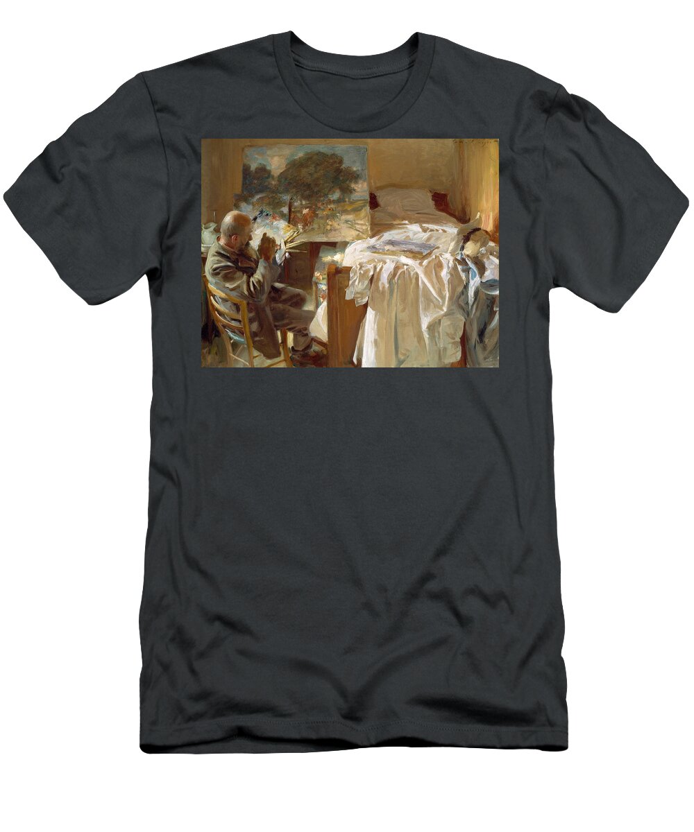 John Singer Sargent T-Shirt featuring the painting An Artist in His Studio #1 by John Singer Sargent