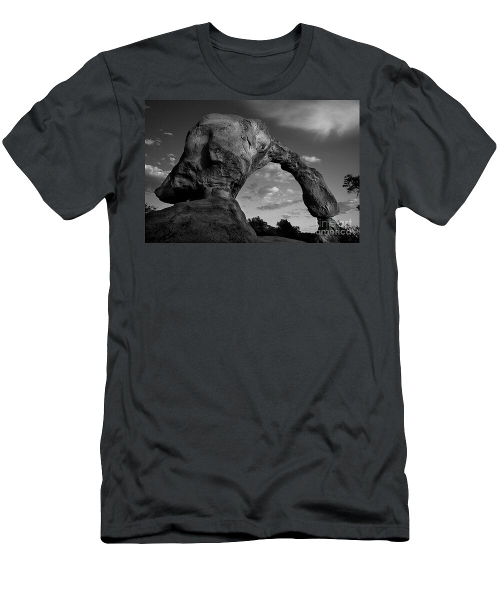 Night Time Photography T-Shirt featuring the photograph Aztec Arch #1 by Keith Kapple