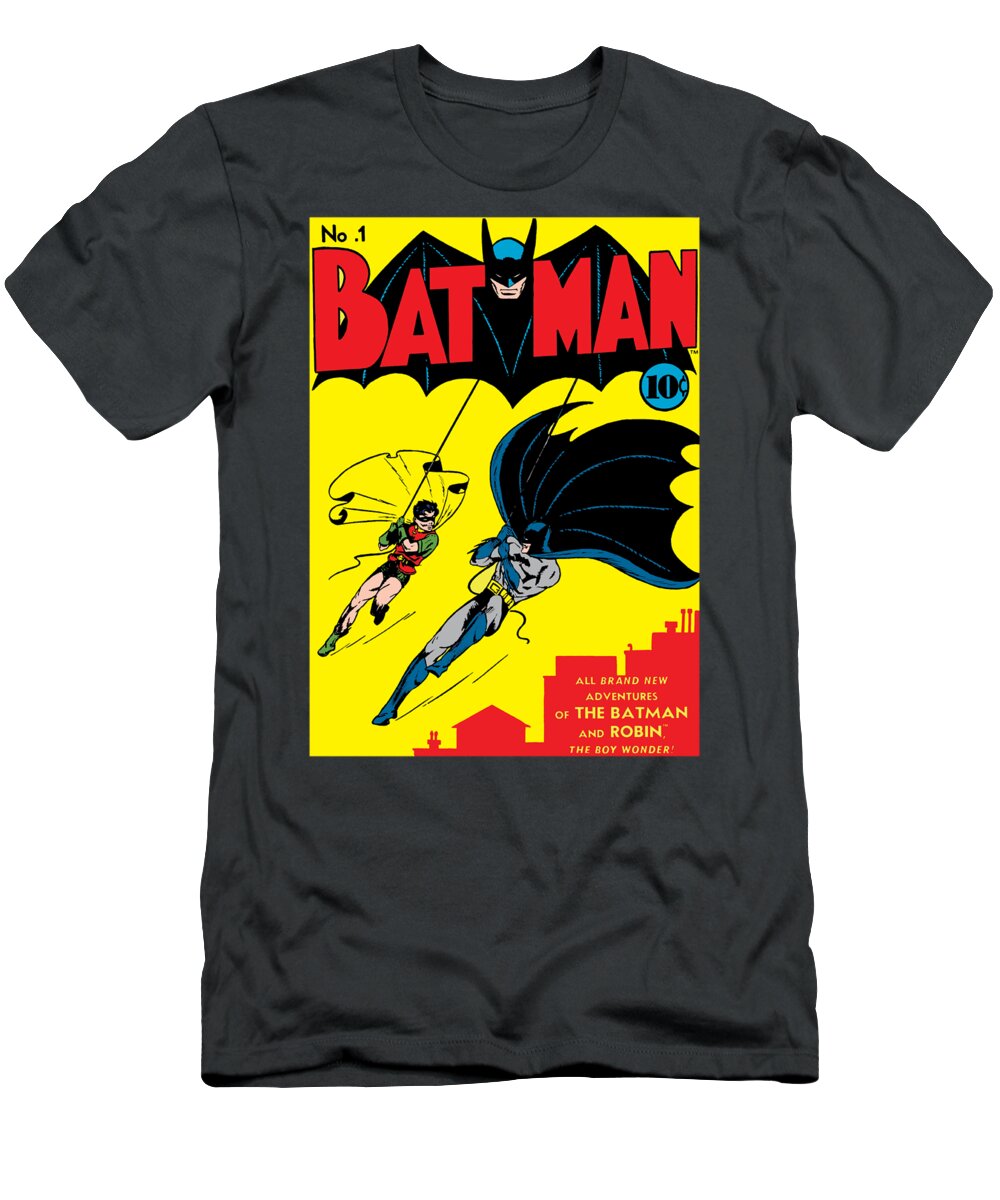  T-Shirt featuring the digital art Batman - Batman First by Brand A
