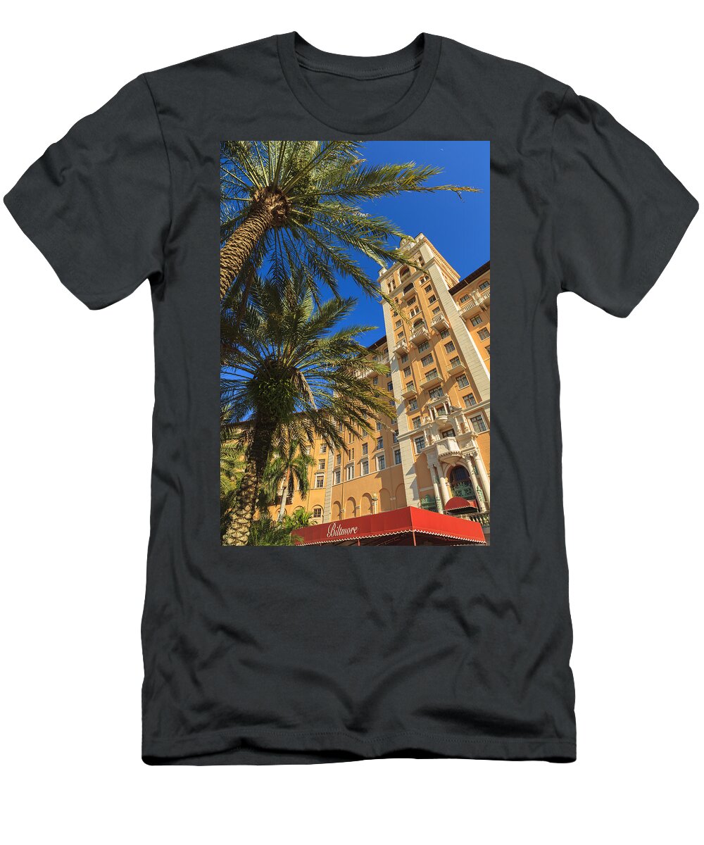 Architecture T-Shirt featuring the photograph Biltmore Hotel #1 by Raul Rodriguez