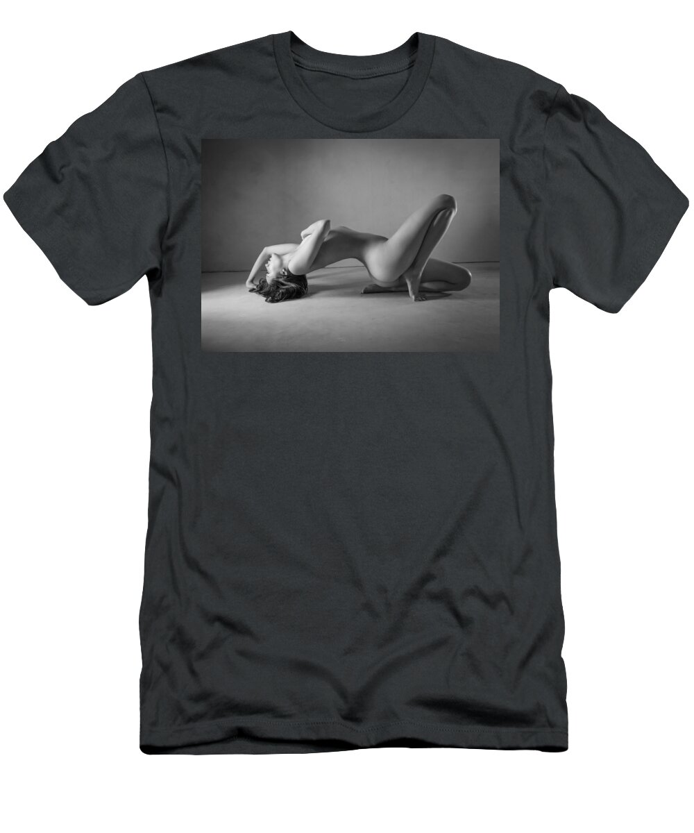 Blue Muse Fine Art T-Shirt featuring the photograph Blue Nude by Blue Muse Fine Art