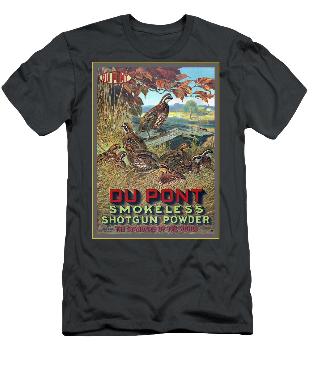 Stone Lithograph T-Shirt featuring the digital art Du Pont Smokeless by Gary Grayson