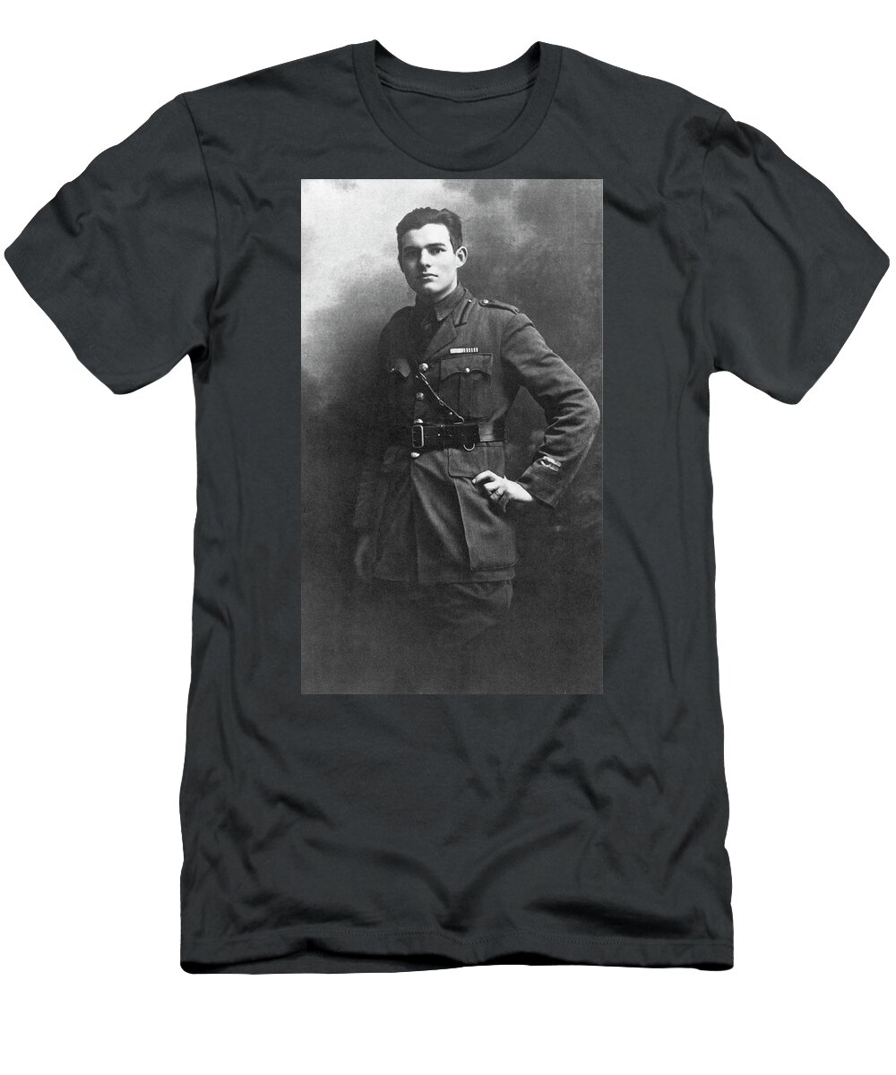 1918 T-Shirt featuring the photograph Ernest Hemingway 1899-1961) #1 by Granger