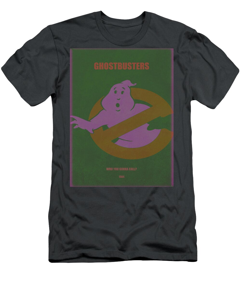Ghostbusters T-Shirt featuring the digital art Ghostbusters Movie Poster #1 by Brian Reaves