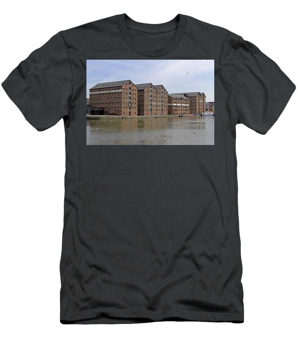 Gloucester T-Shirt featuring the photograph Gloucester Docks #1 by Tony Murtagh