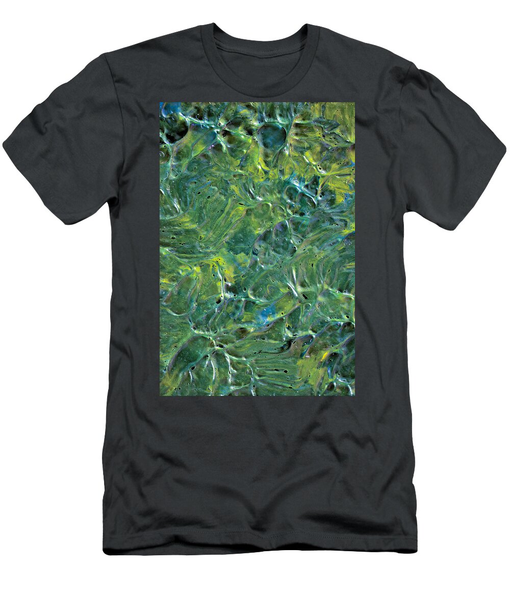 Tree T-Shirt featuring the painting Leaves in the Wind by Sean Corcoran