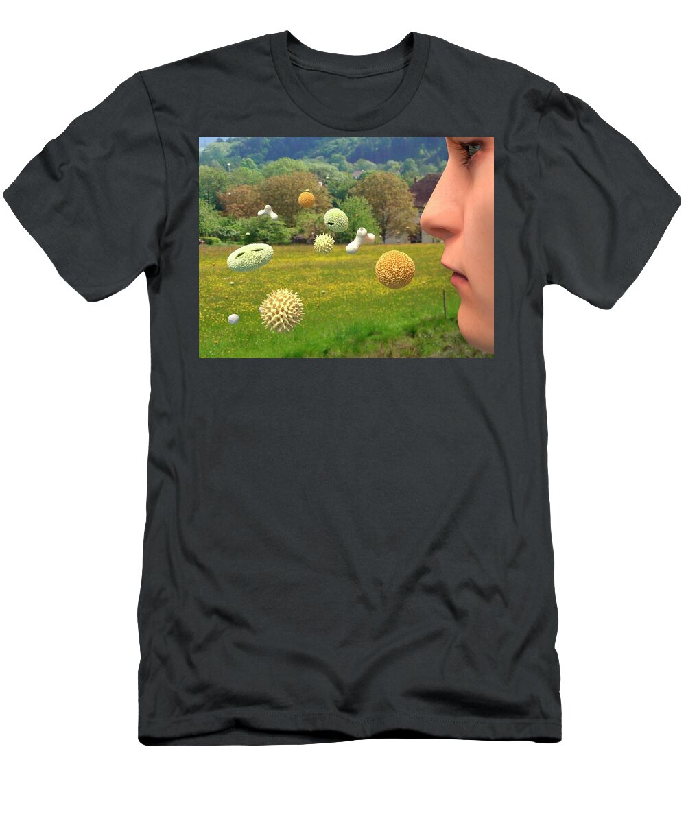 Allergen T-Shirt featuring the photograph Hay Fever, Artwork #1 by Juan Gaertner