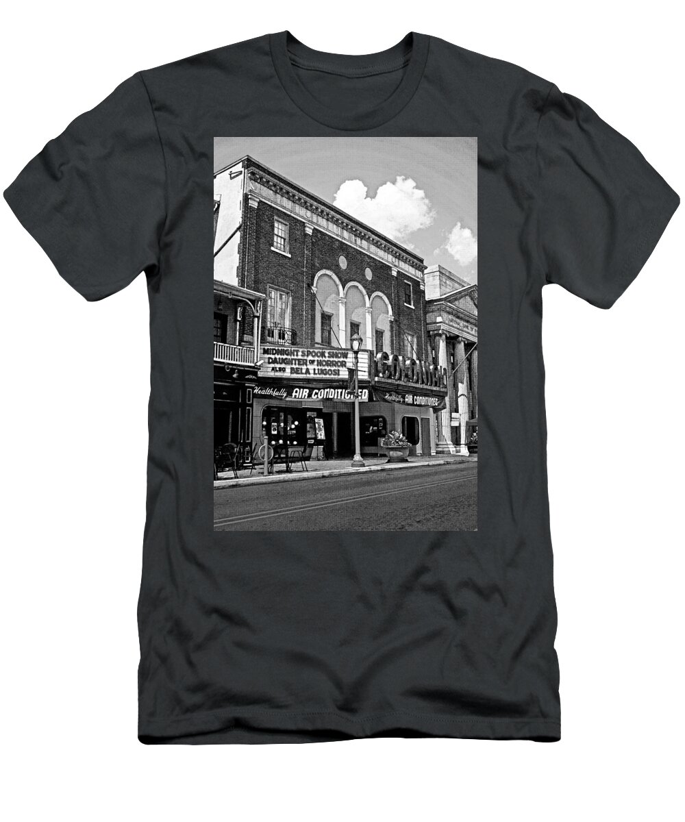 Colonial T-Shirt featuring the photograph Now Showing #1 by Michael Porchik