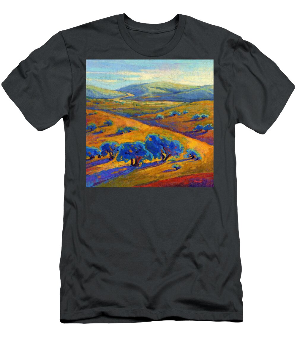 Konnie T-Shirt featuring the painting Rolling Hills 1 by Konnie Kim