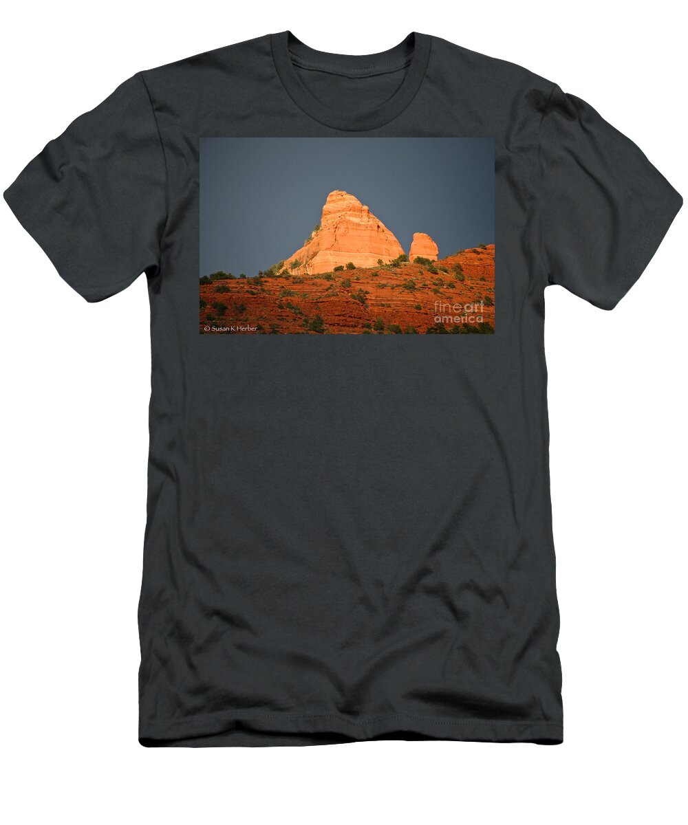 Outdoors T-Shirt featuring the photograph Shades Of Reds by Susan Herber