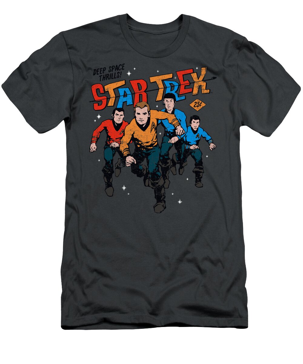  T-Shirt featuring the digital art Star Trek - Deep Space Thrills #1 by Brand A