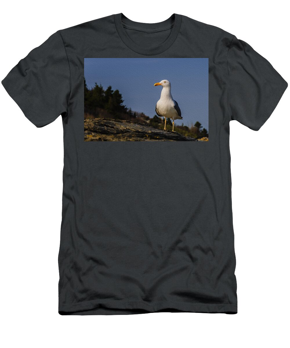 2010 T-Shirt featuring the photograph The Observer-Oil by Mark Myhaver