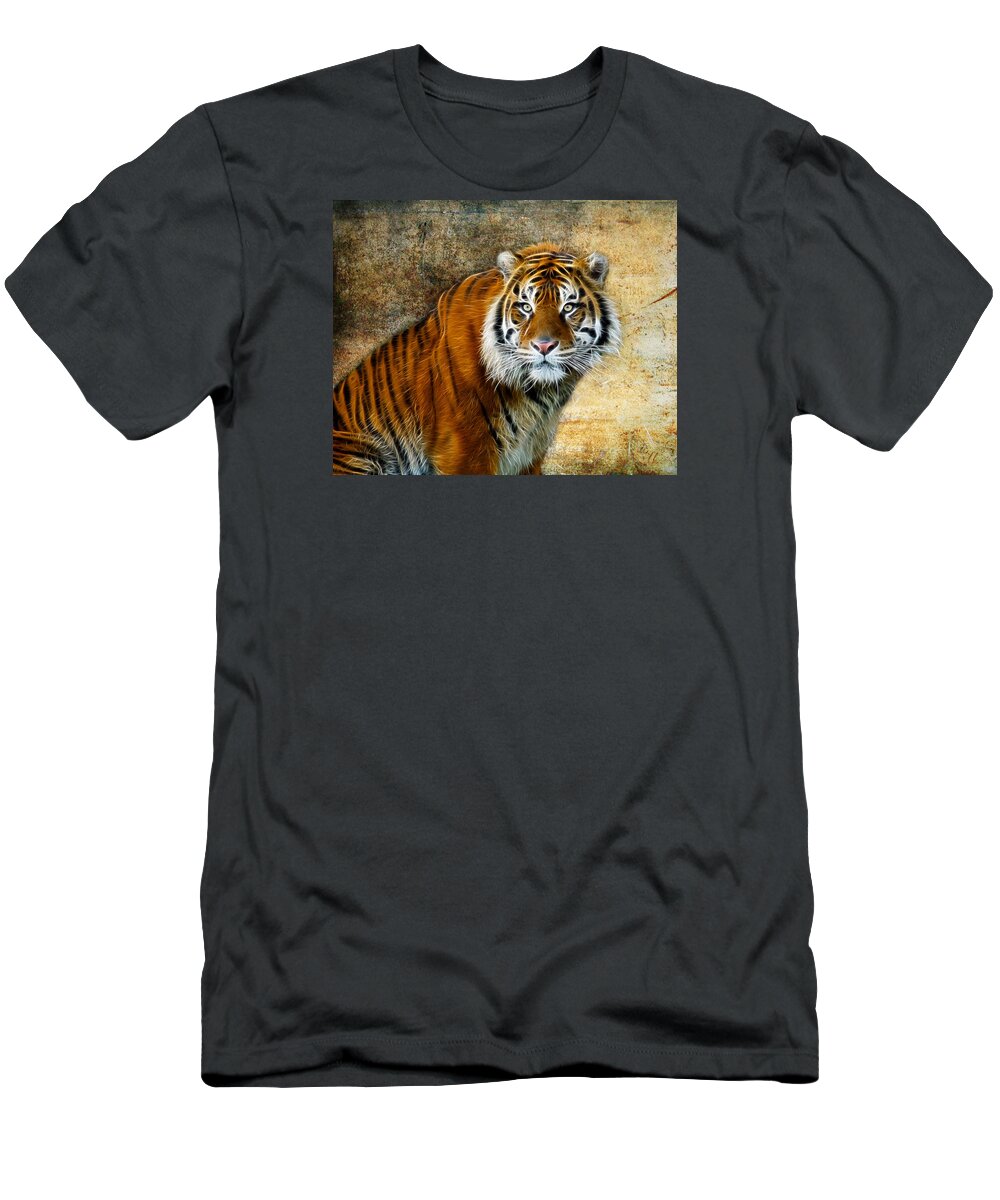 Tiger T-Shirt featuring the photograph The Tiger #1 by Steve McKinzie