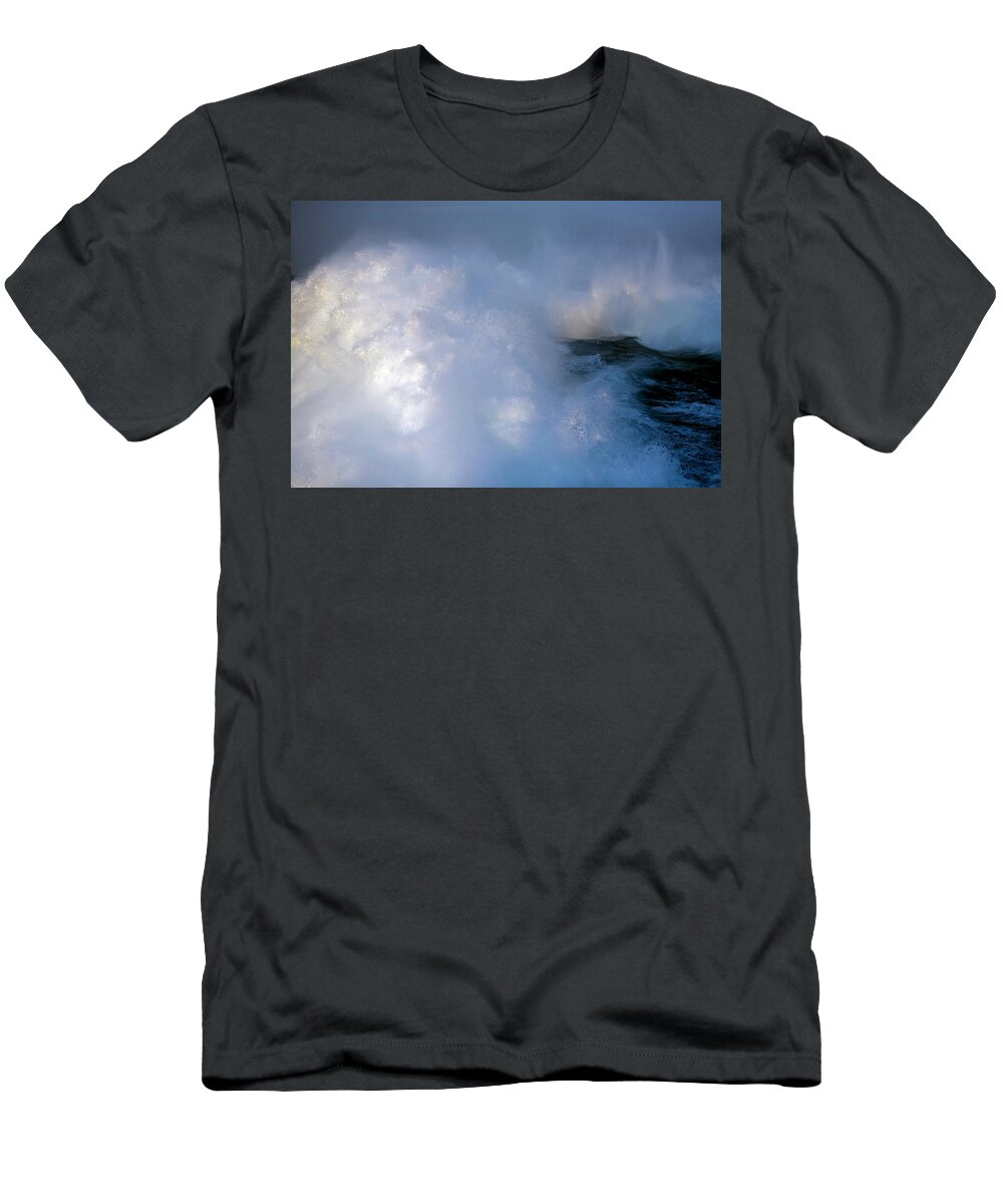 Arrive T-Shirt featuring the photograph The Wake Of The High Speed Cat Ferry #1 by David McLain