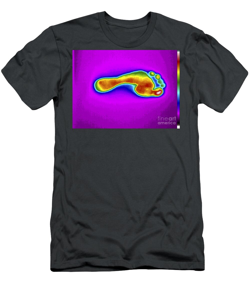 Digital Infrared Thermal Imaging T-Shirt featuring the photograph Thermal Shadow #1 by GIPhotoStock
