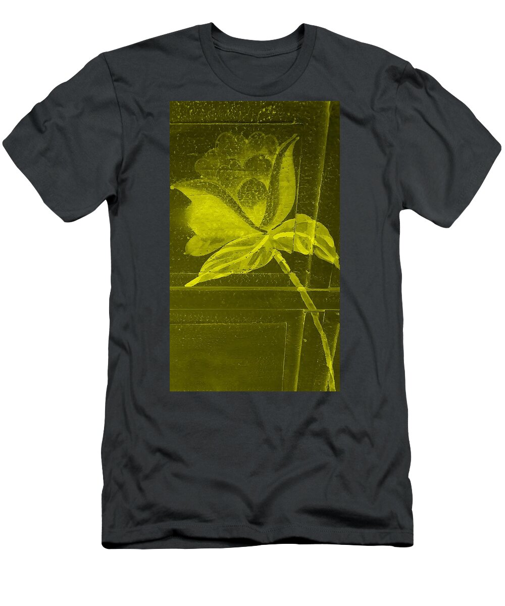 Flowers T-Shirt featuring the photograph Yellow Negative Wood Flower by Rob Hans