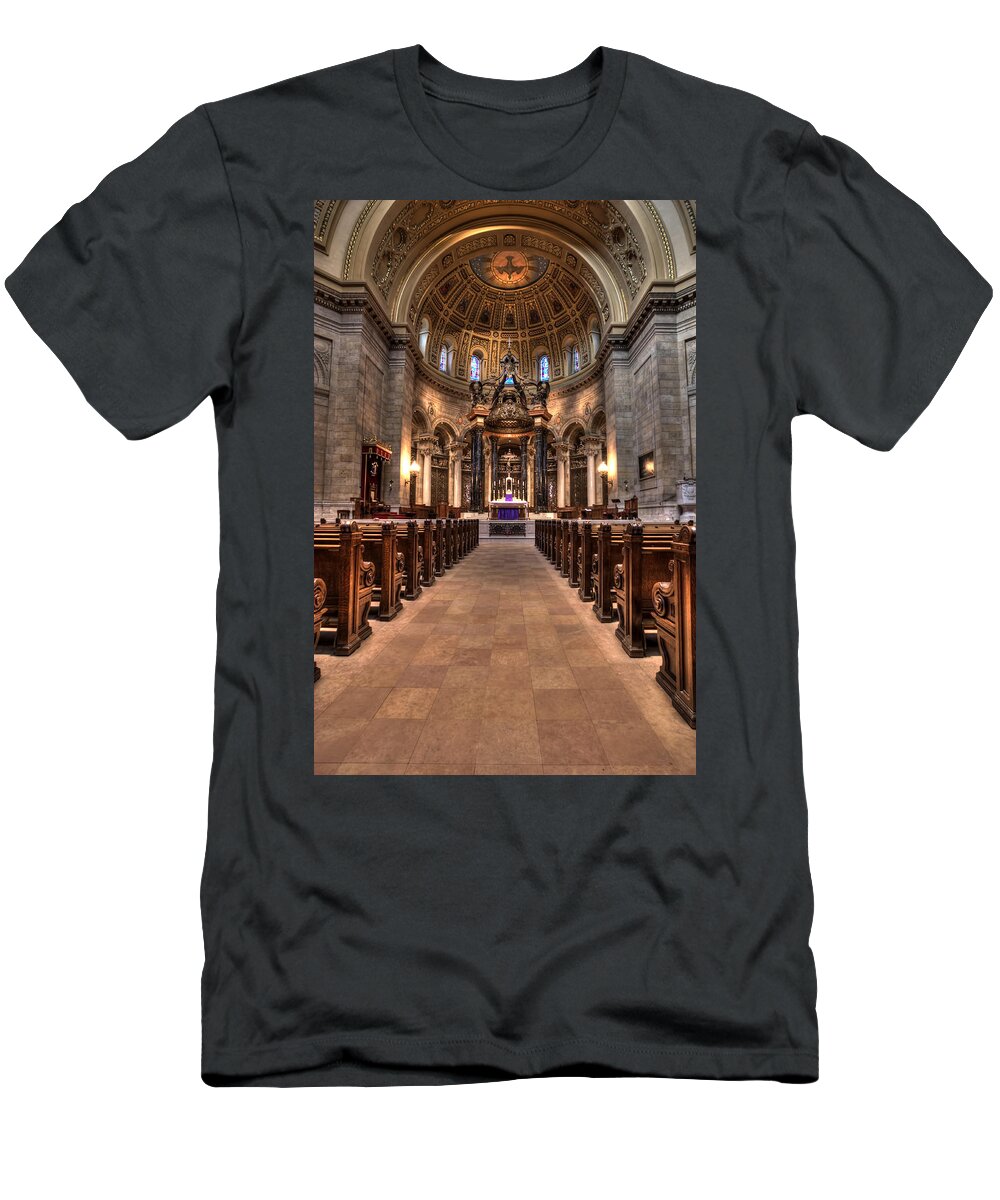 Mn Church T-Shirt featuring the photograph Cathedral Of Saint Paul #17 by Amanda Stadther