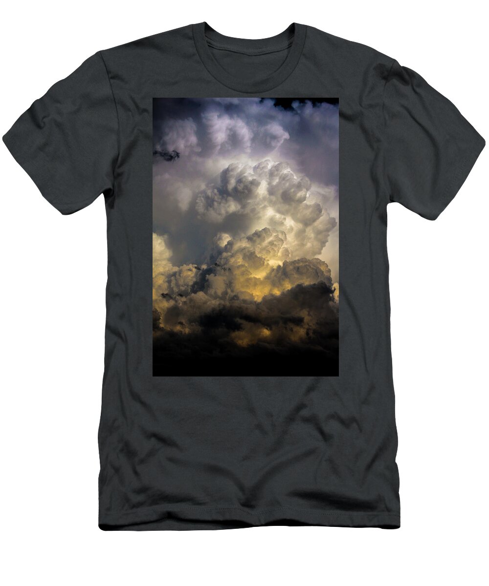 Kearney Nebraska T-Shirt featuring the photograph Late Afternoon Nebraska Thunderstorms #14 by NebraskaSC
