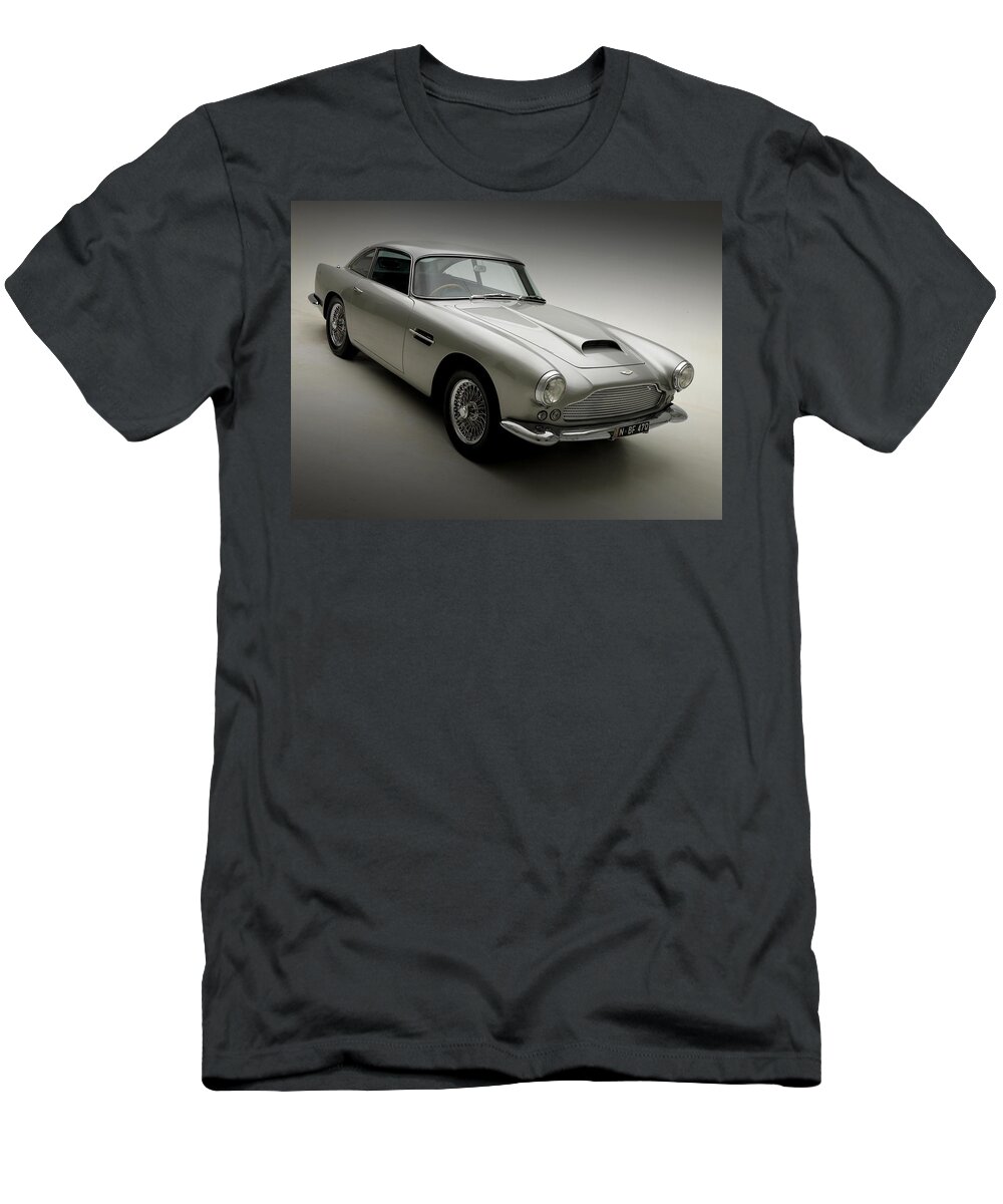 Car T-Shirt featuring the photograph 1958 Aston Martin DB4 by Gianfranco Weiss
