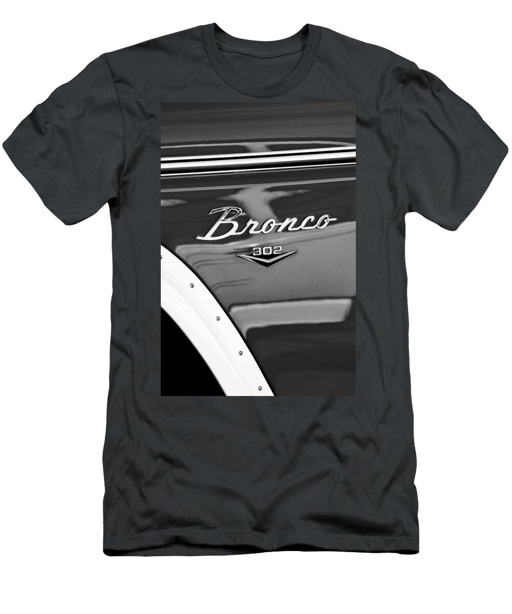 1972 Ford Bronco Emblem T-Shirt featuring the photograph 1972 Ford Bronco Emblem by Jill Reger