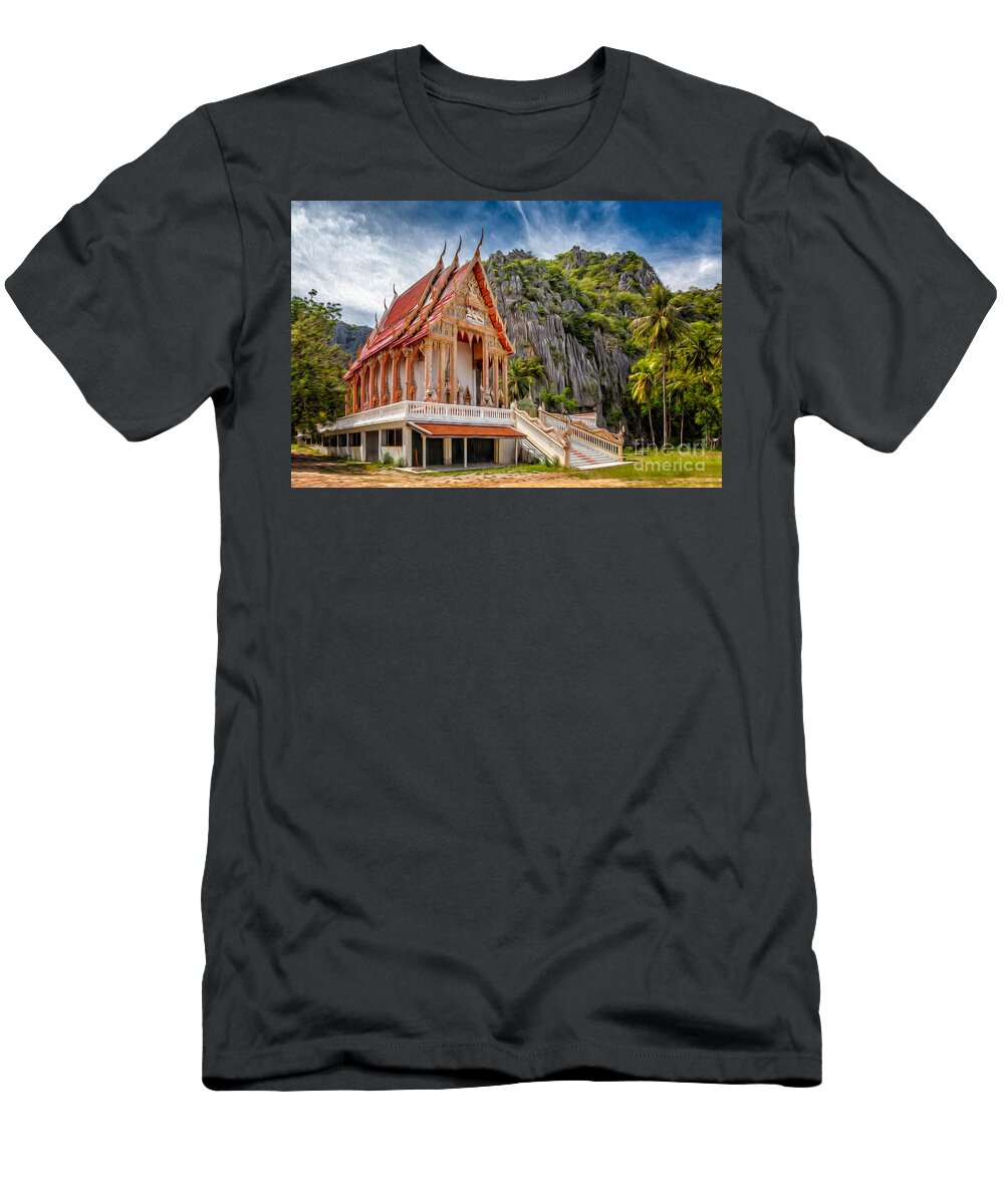 Architecture T-Shirt featuring the photograph Buddhist Temple #1 by Adrian Evans