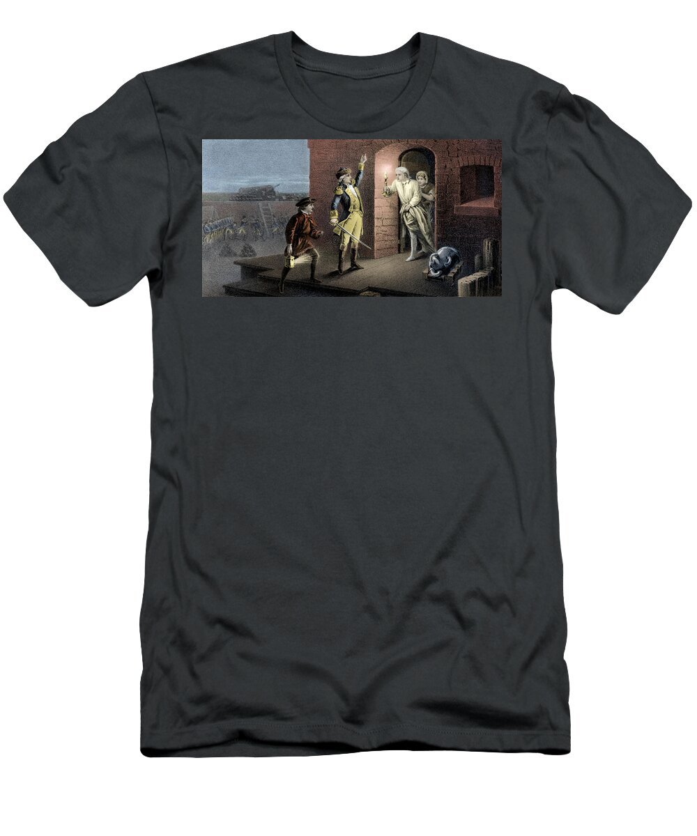 Government T-Shirt featuring the photograph Capture Of Fort Ticonderoga, 1775 #2 by Science Source