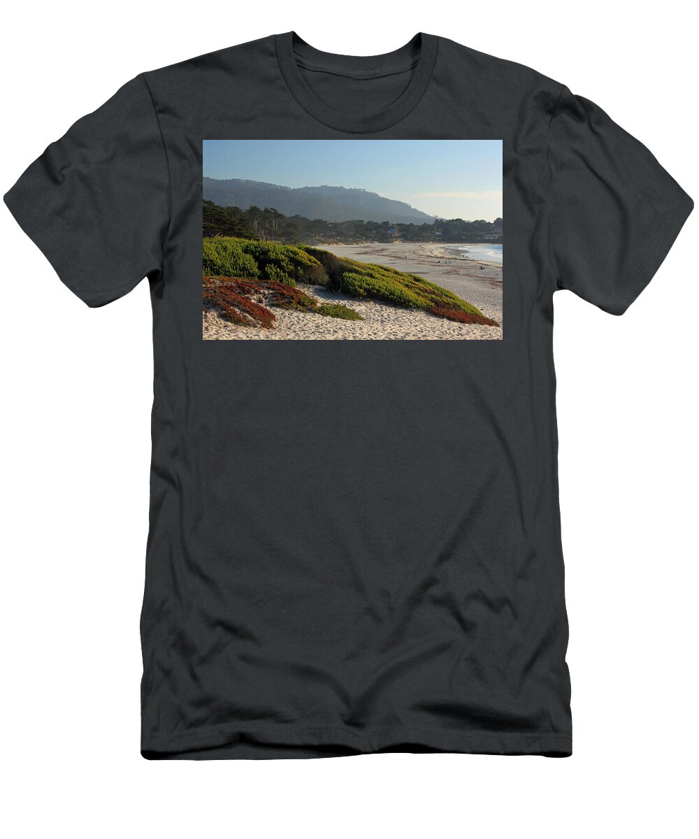 Coast T-Shirt featuring the photograph Coastal View - Ice Plant #2 by Suzanne Gaff